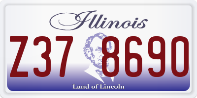IL license plate Z378690