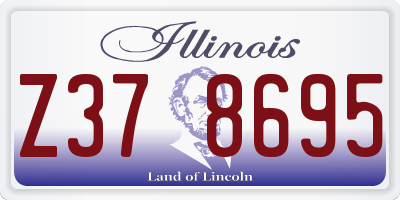 IL license plate Z378695