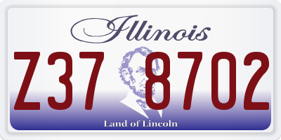 IL license plate Z378702