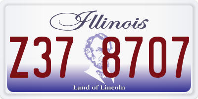 IL license plate Z378707