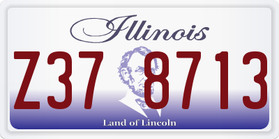 IL license plate Z378713