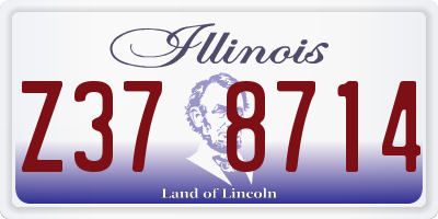 IL license plate Z378714