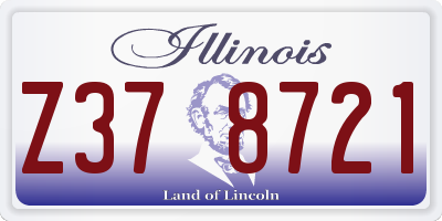 IL license plate Z378721