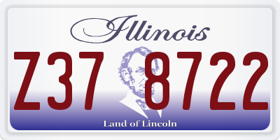 IL license plate Z378722