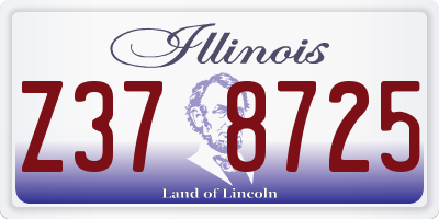 IL license plate Z378725