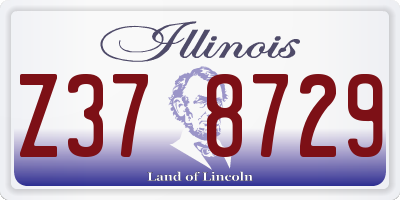 IL license plate Z378729