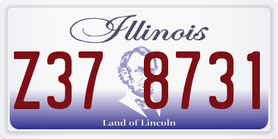 IL license plate Z378731