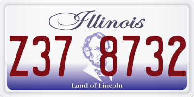 IL license plate Z378732