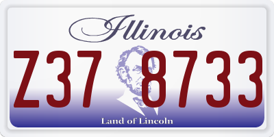 IL license plate Z378733