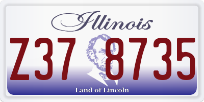 IL license plate Z378735