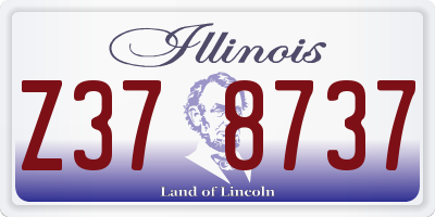 IL license plate Z378737