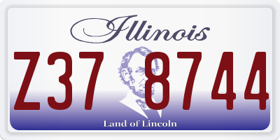 IL license plate Z378744