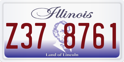 IL license plate Z378761