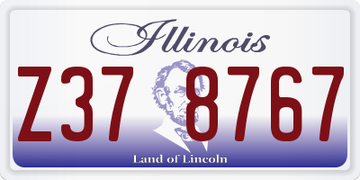 IL license plate Z378767