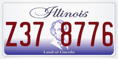 IL license plate Z378776