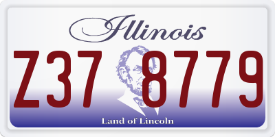 IL license plate Z378779