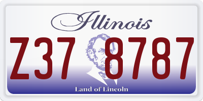 IL license plate Z378787