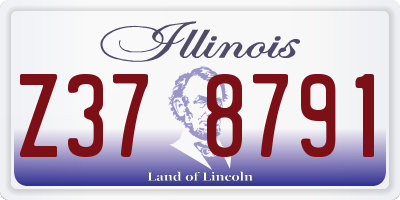 IL license plate Z378791