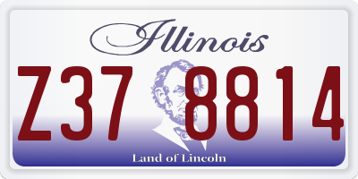 IL license plate Z378814