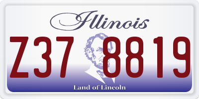 IL license plate Z378819