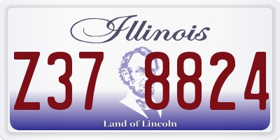IL license plate Z378824