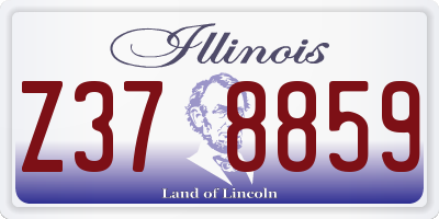 IL license plate Z378859