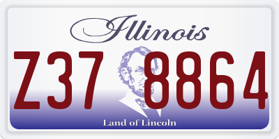 IL license plate Z378864