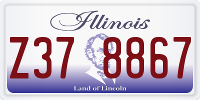 IL license plate Z378867