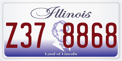 IL license plate Z378868