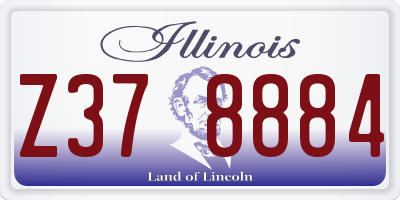 IL license plate Z378884