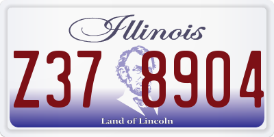 IL license plate Z378904