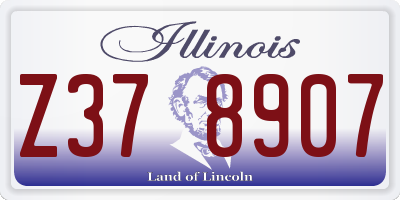 IL license plate Z378907