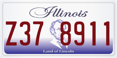 IL license plate Z378911