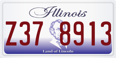 IL license plate Z378913