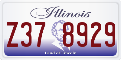 IL license plate Z378929