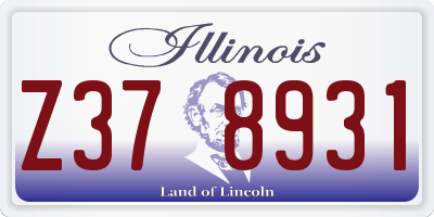 IL license plate Z378931