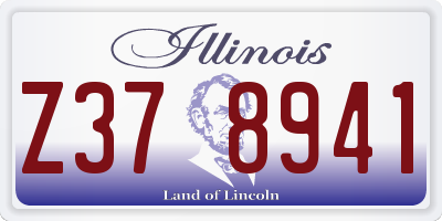 IL license plate Z378941
