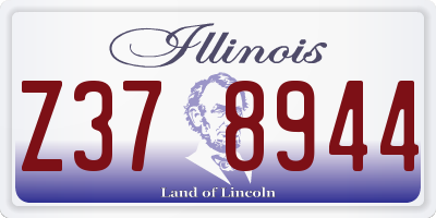 IL license plate Z378944