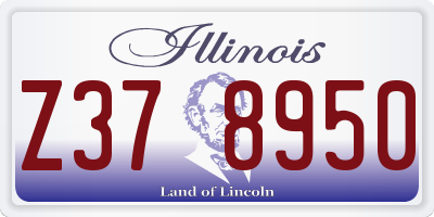 IL license plate Z378950