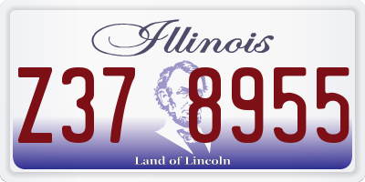IL license plate Z378955