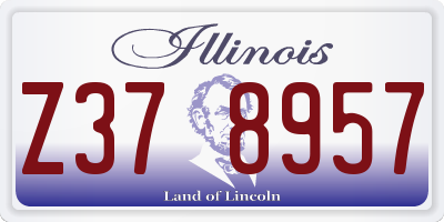 IL license plate Z378957