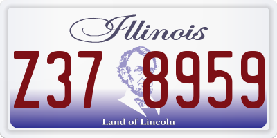 IL license plate Z378959