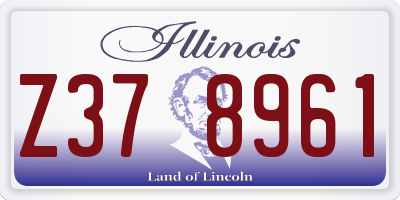 IL license plate Z378961