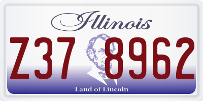 IL license plate Z378962