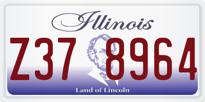 IL license plate Z378964