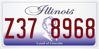 IL license plate Z378968