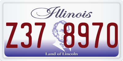 IL license plate Z378970