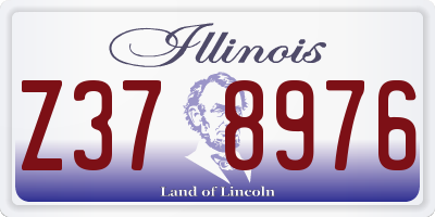 IL license plate Z378976
