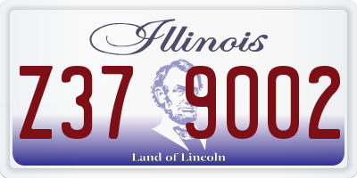 IL license plate Z379002