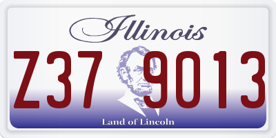IL license plate Z379013